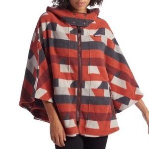 Patagonia Lightweight Women's  Synchilla Aztec Fleece Poncho Cape size M/L